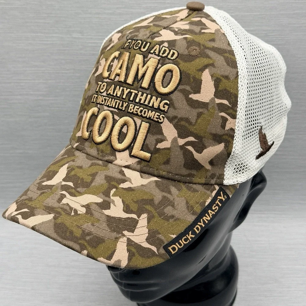 Camo Baseball Cap Hunting Trucker Adjustable Adult Army Fishing Outdoor Lot of 6